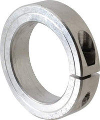 Climax Metal Products - 2-1/4" Bore, Aluminum, One Piece Clamping Shaft Collar - 3-1/4" Outside Diam, 3/4" Wide - Americas Tooling