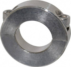 Climax Metal Products - 15/16" Bore, Stainless Steel, Two Piece Two Piece Split Shaft Collar - 1-3/4" Outside Diam, 1/2" Wide - Americas Tooling