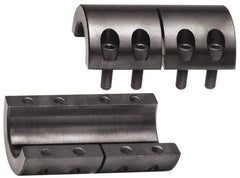 Climax Metal Products - 3/8" Inside x 7/8" Outside Diam, Two Piece Rigid Coupling without Keyway - 1-3/8" Long - Americas Tooling