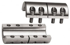 Climax Metal Products - 1/2" Inside x 1-1/8" Outside Diam, Two Piece Rigid Coupling without Keyway - 1-3/4" Long - Americas Tooling