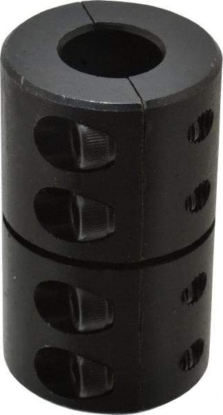 Climax Metal Products - 5/8" Inside x 1-5/16" Outside Diam, Two Piece Rigid Coupling without Keyway - 2" Long - Americas Tooling