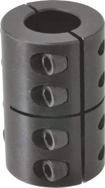 Climax Metal Products - 7/8" Inside x 1-5/8" Outside Diam, Two Piece Rigid Coupling without Keyway - 2-1/2" Long - Americas Tooling