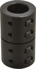 Climax Metal Products - 1-1/4" Inside x 2-1/16" Outside Diam, Two Piece Rigid Coupling without Keyway - 3-1/4" Long - Americas Tooling