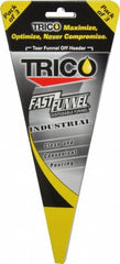 Trico - 32 oz Capacity Heavy-Grade Paper Funnel - 3/4" Tip OD, Yellow, Black, Red & White - Americas Tooling