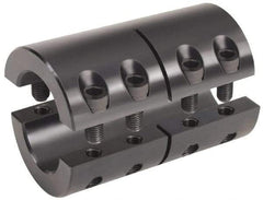 Climax Metal Products - 50mm Inside x 85mm Outside Diam, Metric Two-Piece Clamping Rigid Coupling - 124mm Long - Americas Tooling