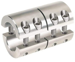 Climax Metal Products - 40mm Inside x 77mm Outside Diam, Metric Two-Piece Clamping Rigid Coupling - 108mm Long - Americas Tooling