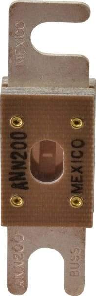 Cooper Bussmann - 200 Amp Non-Time Delay Fast-Acting Forklift & Truck Fuse - 125VAC, 80VDC, 3.18" Long x 0.75" Wide, Littelfuse CNN200, Bussman ANN-200, Ferraz Shawmut CNN200 - Americas Tooling