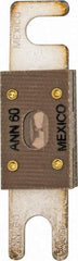 Cooper Bussmann - 60 Amp Non-Time Delay Fast-Acting Forklift & Truck Fuse - 125VAC, 80VDC, 3.18" Long x 0.75" Wide, Littelfuse CNN60, Bussman ANN-60, Ferraz Shawmut CNN60 - Americas Tooling