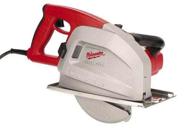 Milwaukee Tool - 13 Amps, 8" Blade Diam, 3,700 RPM, Electric Circular Saw - 120 Volts, 1.75 hp, 15' Cord Length, 5/8" Arbor Hole, Right Blade - Americas Tooling