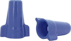 Ideal - 3, 12 to 1, 6 + 2, 8 AWG, 600 Volt, Flame Retardant, Wing Twist on Wire Connector - Blue, 221°F - Americas Tooling