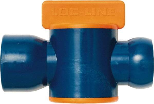 Loc-Line - 3/4" ID Coolant Hose NPT Valve - Female to Female Connection, Acetal Copolymer Body, NPT, Use with Loc-Line Modular Hose Systems - Americas Tooling