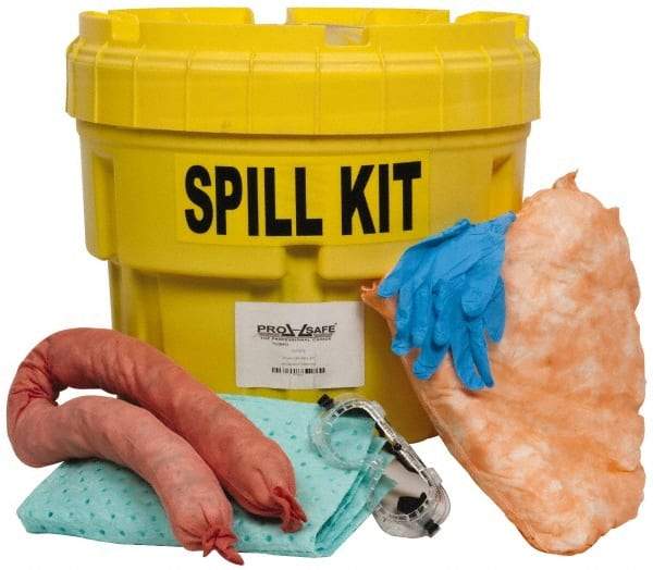 PRO-SAFE - Oil Only Spill Kit - 95 Gal Polyethylene Overpack Container - Americas Tooling