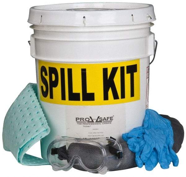 PRO-SAFE - Hazardous Materials Spill Kit - 5 Gal Pail - Americas Tooling