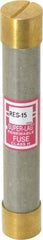 Cooper Bussmann - 600 VAC, 15 Amp, Time Delay Renewable Fuse - Fuse Holder Mount, 127mm OAL, 10 (RMS) kA Rating, 13/16" Diam - Americas Tooling