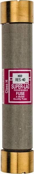 Cooper Bussmann - 600 VAC, 40 Amp, Time Delay Renewable Fuse - Fuse Holder Mount, 5-1/2" OAL, 10 (RMS) kA Rating, 1-1/16" Diam - Americas Tooling