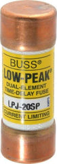 Cooper Bussmann - 300 VDC, 600 VAC, 20 Amp, Time Delay General Purpose Fuse - Fuse Holder Mount, 2-1/4" OAL, 100 at DC, 300 at AC (RMS) kA Rating, 13/16" Diam - Americas Tooling