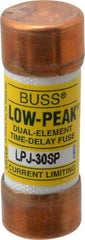 Cooper Bussmann - 300 VDC, 600 VAC, 30 Amp, Time Delay General Purpose Fuse - Fuse Holder Mount, 2-1/4" OAL, 100 at DC, 300 at AC (RMS) kA Rating, 13/16" Diam - Americas Tooling