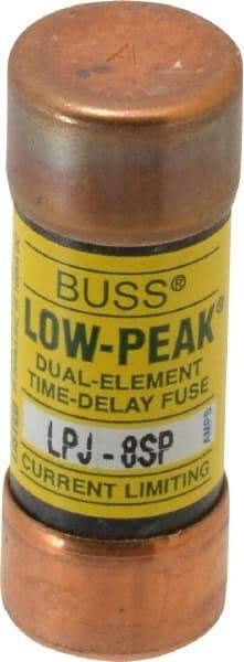 Cooper Bussmann - 300 VDC, 600 VAC, 8 Amp, Time Delay General Purpose Fuse - Fuse Holder Mount, 2-1/4" OAL, 100 at DC, 300 at AC (RMS) kA Rating, 13/16" Diam - Americas Tooling