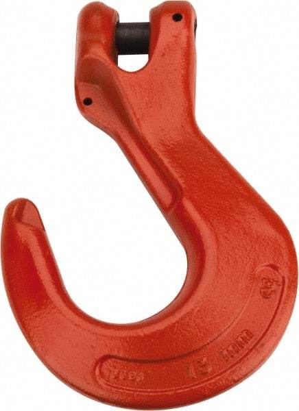 CM - 1/2 Inch Chain Diameter, Grade 100 Clevis Hook - 15,000 Lbs. Load Capacity, 0.58 Inch Inside Diameter, 0.63 Inch Pin Diameter, 1.38 Inch Hook Throat, 8.03 Inch Overall Length, 5.48 Inch Hook Width - Americas Tooling