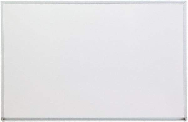 UNIVERSAL - 24" High x 36" Wide Melamine Dry Erase Board with 3/4" Rail - Aluminum, 5/8" Deep - Americas Tooling