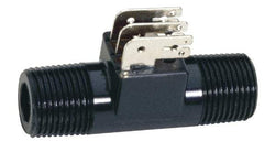 Gems Sensors - 200 psi, Nylon Housing, Turbine Flow Rate Sensor - 0.26 to 2.6 Flow Set Point, 0.26 to 2.6 GPM - Americas Tooling