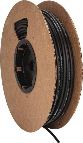 Parker - 11/64" ID x 1/4" OD, 0.04" Wall Thickness, 250' Long, Polyethylene Tube - Black, 300 Max psi, -80 to 175°F - Americas Tooling