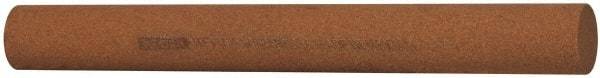 Norton - 6" Long x 5/8" Diam x 5/8" Thick, Aluminum Oxide Sharpening Stone - Round, Medium Grade - Americas Tooling