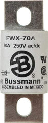 Cooper Bussmann - 250 VAC/VDC, 70 Amp, Fast-Acting Semiconductor/High Speed Fuse - Stud Mount Mount, 3.13" OAL, 200 (RMS), 50 at DC kA Rating, 1.22" Diam - Americas Tooling