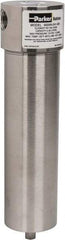 Parker - 1/2" Port, 10" High x 3" Wide, FRL Filter with Stainless Steel Bowl & Automatic Drain - 175 Max psi, 120°F Max - Americas Tooling