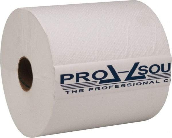 PRO-SOURCE - Hard Roll of 1 Ply White Paper Towels - 7-7/8" Wide, 800' Roll Length - Americas Tooling