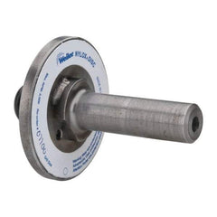 Weiler - 7/8" Arbor Hole to 3/4" Shank Diam Drive Arbor - For 3, 4 & 5" Weiler Disc Brushes, Attached Spindle, Flow Through Spindle - Americas Tooling