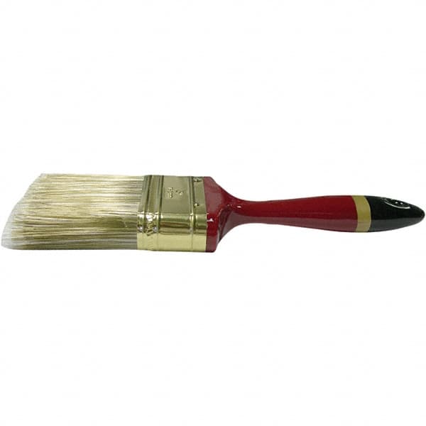 Weiler - 3" Flat Nylon/Polyester Varnish Brush - 3" Bristle Length, 7-1/8" Poly Foam Handle - Americas Tooling