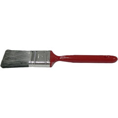 Weiler - 2" Flat Polyester Varnish Brush - 2" Bristle Length, 6-1/2" Metal Handle - Americas Tooling