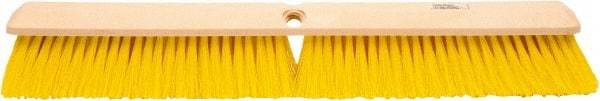 Weiler - 24" General Purpose Polypropylene Push Broom - 3" Bristle Length, Foam Block, Threaded Handle Connection, Handle Sold Separately - Americas Tooling