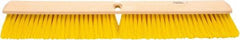 Weiler - 24" General Purpose Polypropylene Push Broom - 3" Bristle Length, Foam Block, Threaded Handle Connection, Handle Sold Separately - Americas Tooling