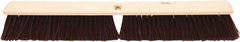 Weiler - 24" Heavy Duty Polypropylene Push Broom - 3" Bristle Length, Foam Block, Threaded Handle Connection, Handle Sold Separately - Americas Tooling