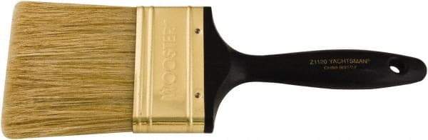 Wooster Brush - 3" Flat Hog Varnish Brush - 2-15/16" Bristle Length, 6-1/4" Plastic Beavertail Handle - Americas Tooling