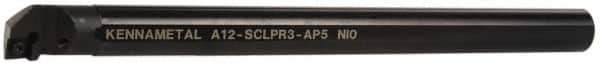 Kennametal - 23.62mm Min Bore Diam, 254mm OAL, 3/4" Shank Diam, A-SCLP-AP Indexable Boring Bar - CP.. Insert, Screw Holding Method - Americas Tooling