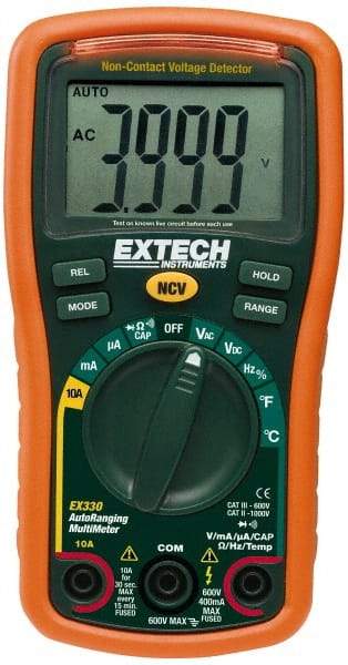 Extech - 4 Piece, Digital Multimeter Kit - 1,000 Volt Max, 10 Max Amp - Americas Tooling