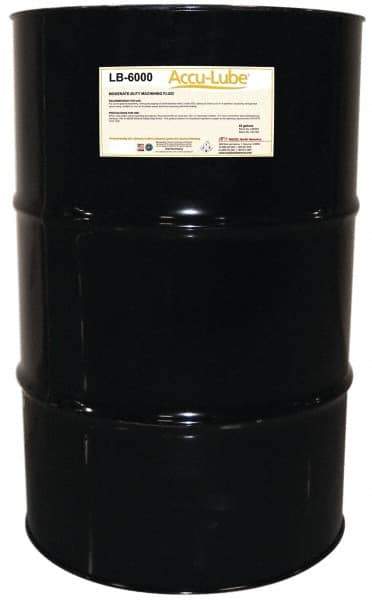 Accu-Lube - Accu-Lube LB-6000, 55 Gal Drum Cutting & Sawing Fluid - Natural Ingredients, For Aluminum Machining, Drilling, Light-Duty Milling, Punching, Tapping - Americas Tooling