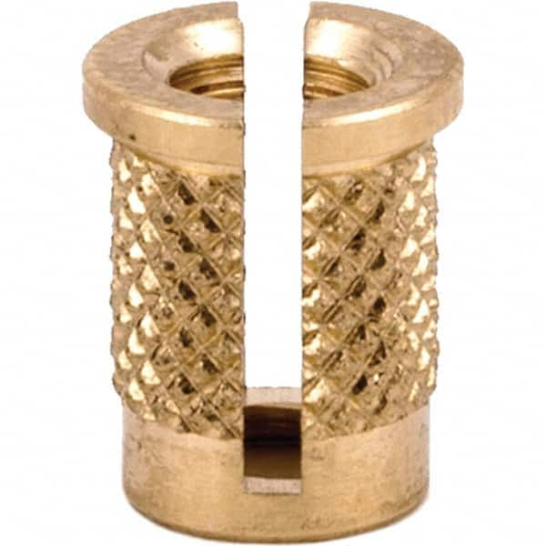 E-Z LOK - Press Fit Threaded Inserts Type: Flanged For Material Type: Plastic - Americas Tooling