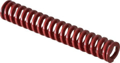 Dayton Lamina - 1/2" Hole Diam, 9/32" Rod Diam, 3" Free Length, Red Die Spring - 7.7 Lb Max Deflection, 0.9" Max Deflection, Heavy Duty, Chromium Vanadium Steel - Americas Tooling