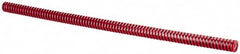 Dayton Lamina - 1/2" Hole Diam, 9/32" Rod Diam, 12" Free Length, Red Die Spring - 1.77 Lb Max Deflection, 3.6" Max Deflection, Heavy Duty, Chromium Vanadium Steel - Americas Tooling