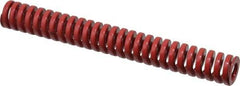 Dayton Lamina - 3/4" Hole Diam, 3/8" Rod Diam, 6" Free Length, Red Die Spring - 17.6 Lb Max Deflection, 1.8" Max Deflection, Heavy Duty, Chromium Vanadium Steel - Americas Tooling