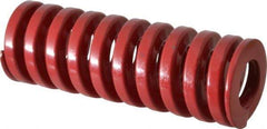 Dayton Lamina - 1-1/4" Hole Diam, 5/8" Rod Diam, 3-1/2" Free Length, Red Die Spring - 80.1 Lb Max Deflection, 1.05" Max Deflection, Heavy Duty, Chromium Vanadium Steel - Americas Tooling