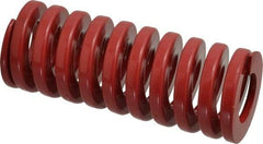 Dayton Lamina - 2" Hole Diam, 1" Rod Diam, 5" Free Length, Red Die Spring - 108 Lb Max Deflection, 1.5" Max Deflection, Heavy Duty, Chromium Vanadium Steel - Americas Tooling