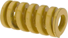 Dayton Lamina - 3/4" Hole Diam, 3/8" Rod Diam, 1-1/2" Free Length, Yellow Die Spring - 111 Lb Max Deflection, 0.37" Max Deflection, Extra Heavy Duty, Chromium Vanadium Steel - Americas Tooling