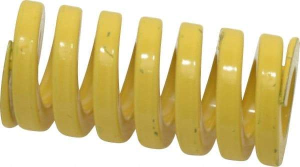 Dayton Lamina - 1" Hole Diam, 1/2" Rod Diam, 2" Free Length, Yellow Die Spring - 113 Lb Max Deflection, 0.5" Max Deflection, Extra Heavy Duty, Chromium Vanadium Steel - Americas Tooling