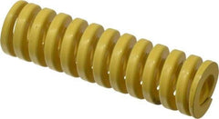 Dayton Lamina - 1" Hole Diam, 1/2" Rod Diam, 3-1/2" Free Length, Yellow Die Spring - 60.2 Lb Max Deflection, 0.88" Max Deflection, Extra Heavy Duty, Chromium Vanadium Steel - Americas Tooling