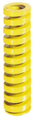 Dayton Lamina - 1-1/4" Hole Diam, 5/8" Rod Diam, 7" Free Length, Yellow Die Spring - 48.9 Lb Max Deflection, 1.75" Max Deflection, Extra Heavy Duty, Chromium Vanadium Steel - Americas Tooling